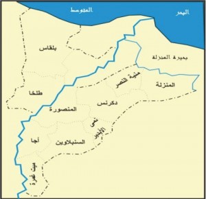 خريطة محافظة الدقهلية