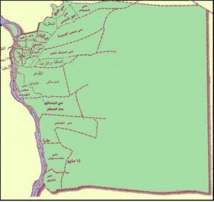 خريطة محافظة القاهرة الادارية