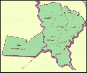 خريطة محافظة المنوفية الادارية