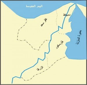 خريطة محافظة دمياط